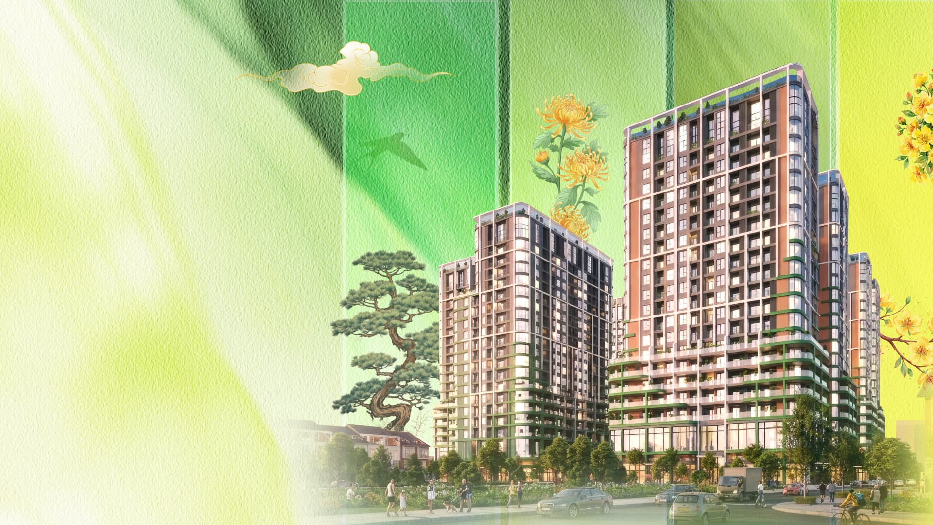 Sun Fours Tower Đà Nẵng — Tháp Bốn Mùa view panorama sông và biển