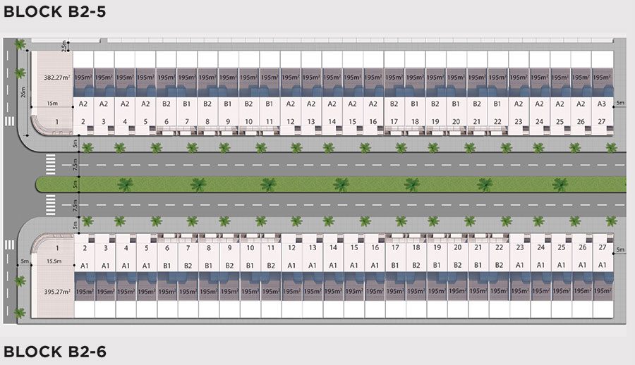Shophouse Trục Nguyễn Phước Lan Thuộc Block B2-5 và B2-6