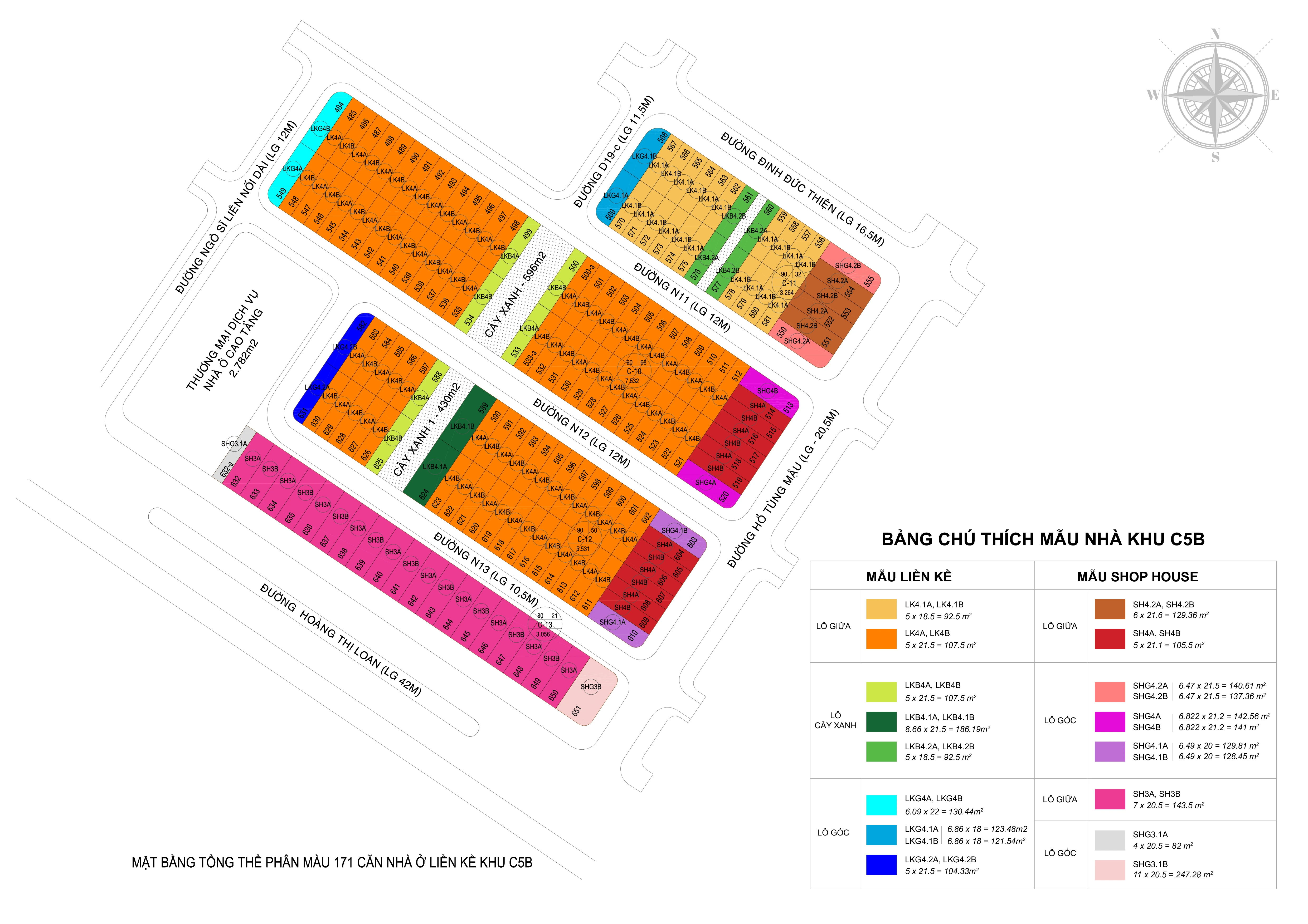 Mặt bằng tổng thể khu C5B