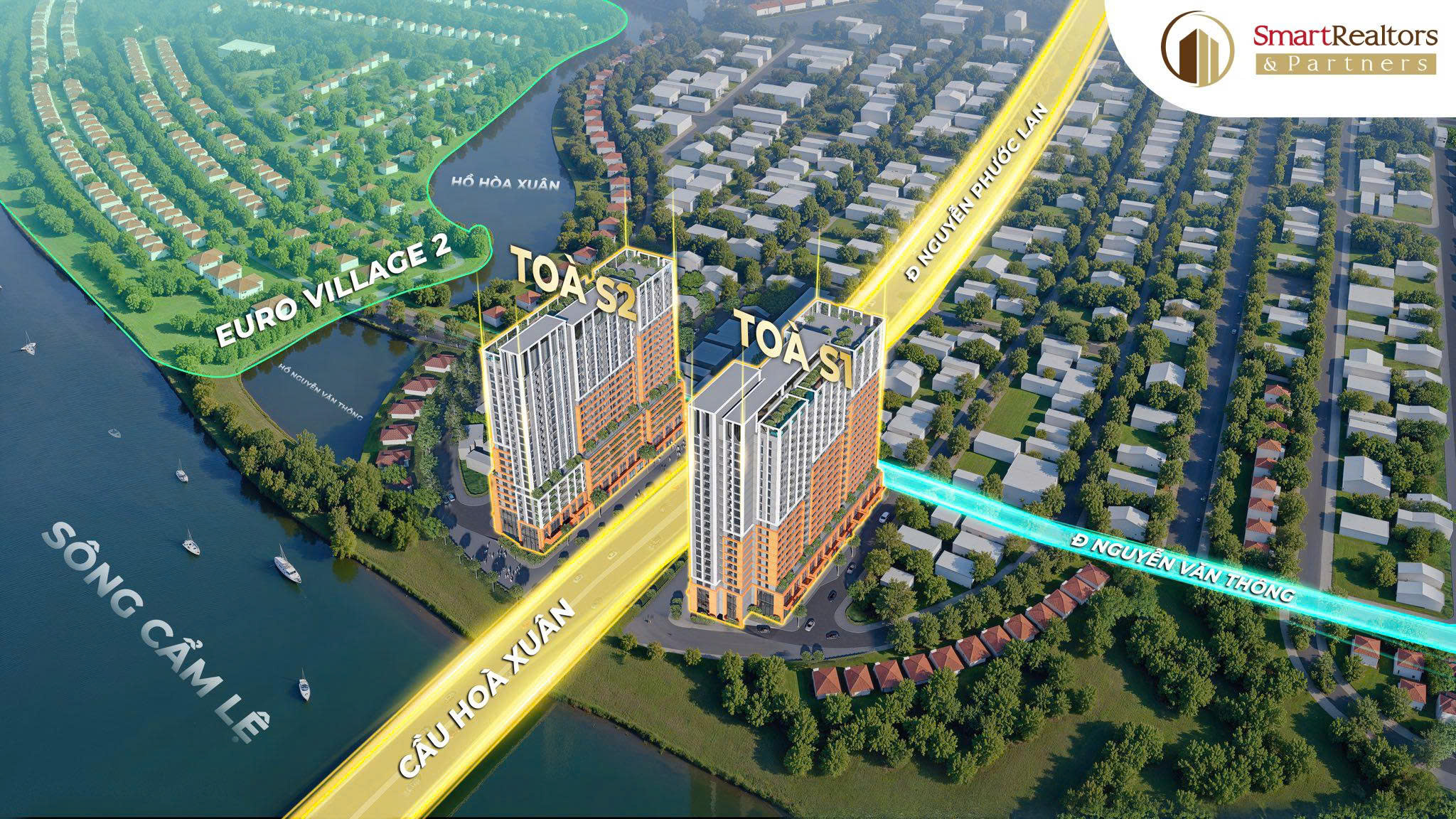 Vị trí đắc địa thuận lợi của Sun Spana Tower