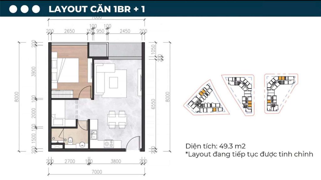 Layout 1BR+