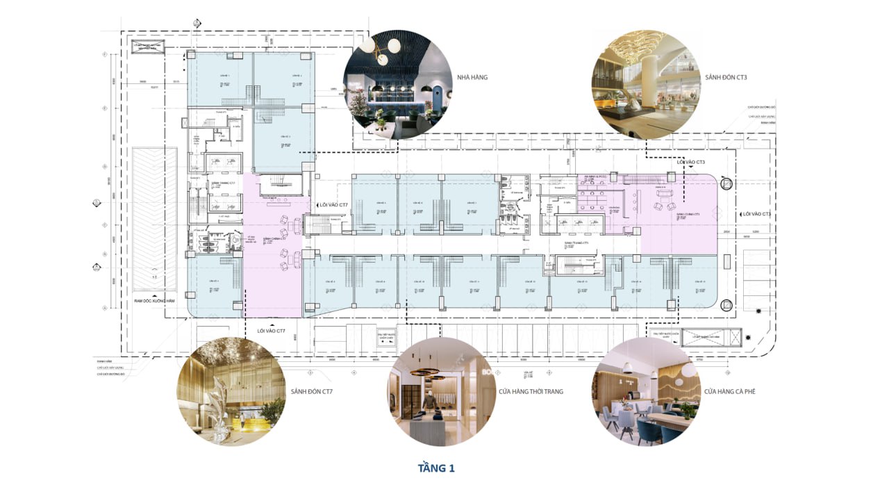 Layout bản thiết kế các tầng Đà Nẵng Times Square