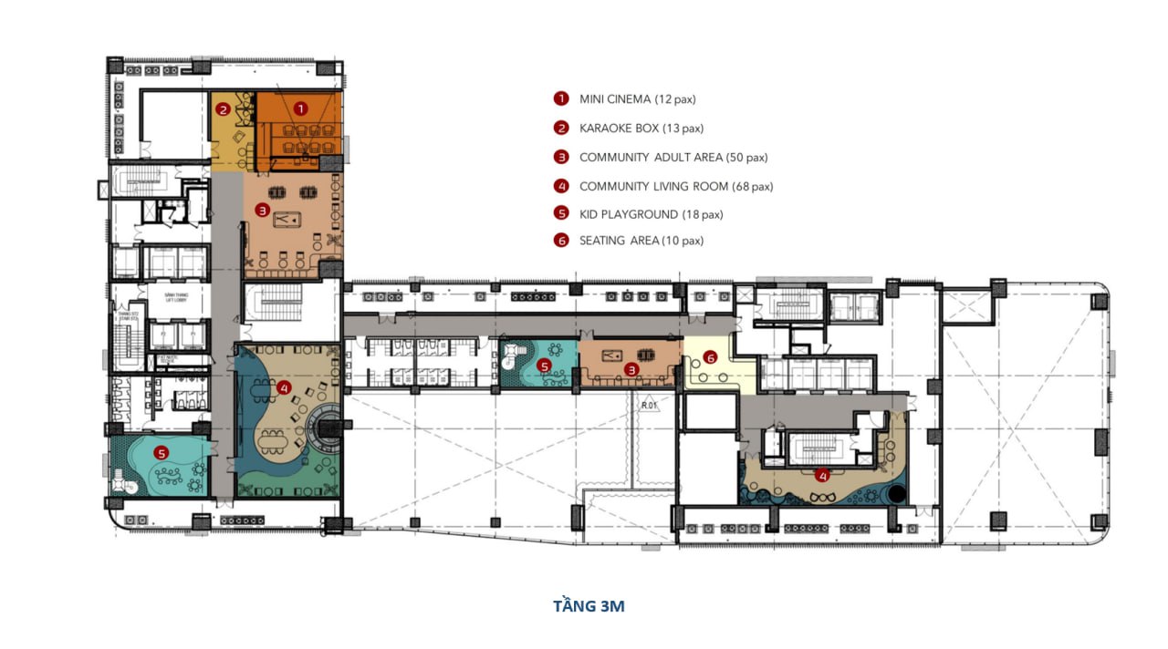 Layout bản thiết kế các tầng Đà Nẵng Times Square
