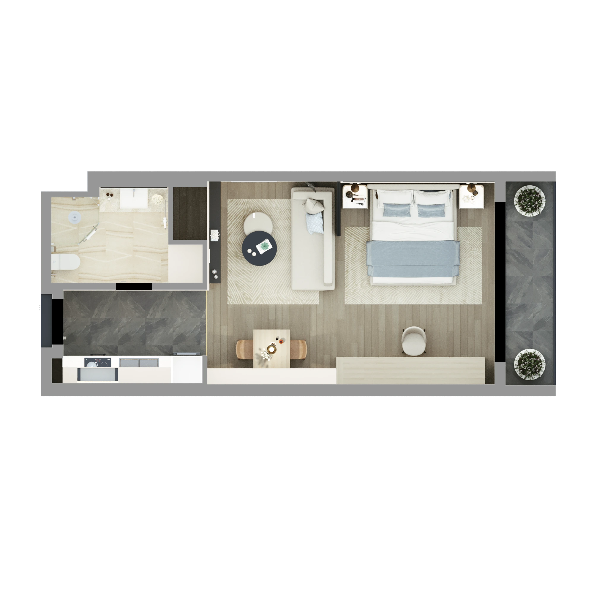 Hình ảnh phối cảnh căn hộ Times Square Đà Nẵng